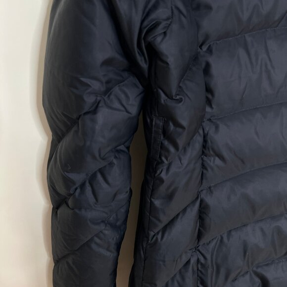 Lole Down Feather Puffer Jacket Winter Coat Long Hooded Snow Warm Pockets Hood - Picture 10 of 11